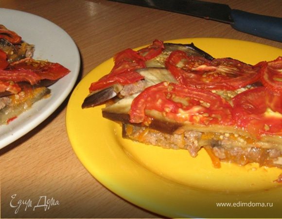 Слоеные баклажаны