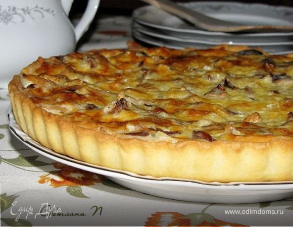 Пирог с лесными грибами Пирог с лесными грибами