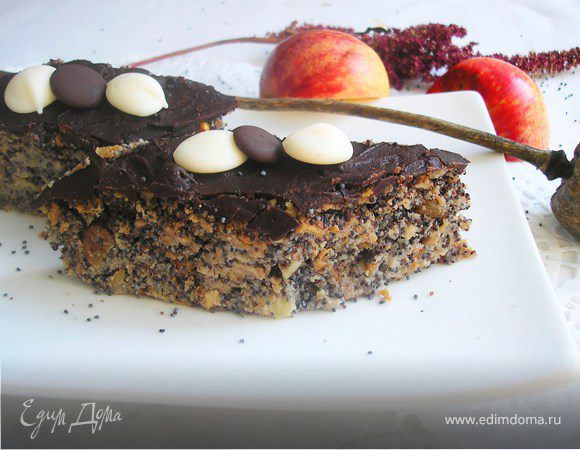 Маково-яблочный пирог