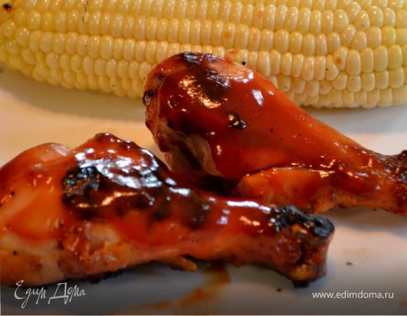 Куриные ножки в сладком барбекю соусе