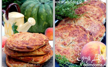 Рецепт Фокачча из гречневой муки с персиками