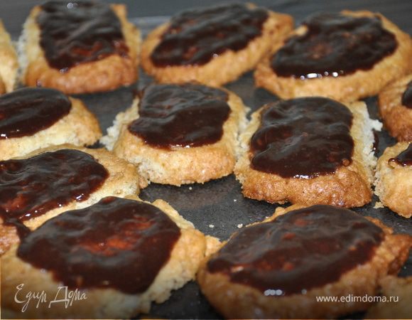 Кокосовое печенье с шоколадом