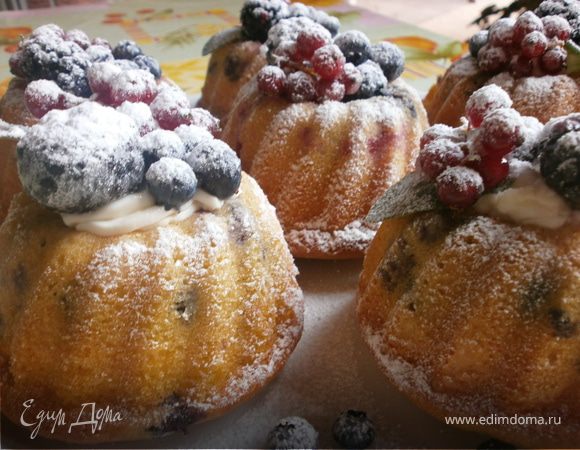 Маффины с лесными ягодами "Валь  Д* Аоста"