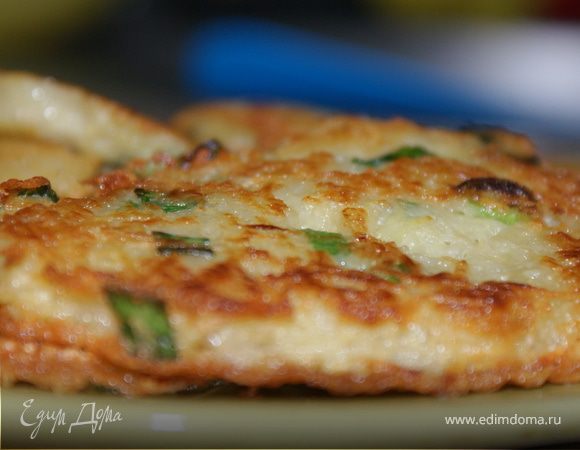 Драники с зеленым луком Драники с зеленым луком