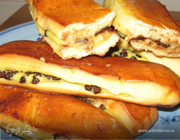 Булочки с заварным кремом и шоколадом