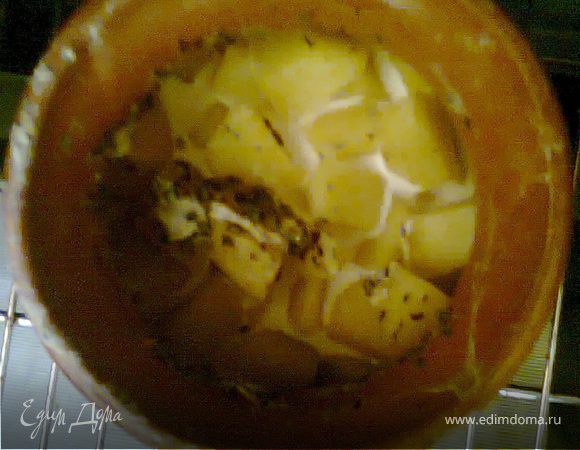 Картофель в горшочке из духовки Картофель в горшочке из духовки