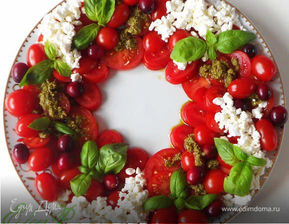 Новогодне-рождественский венок (a la caprece)