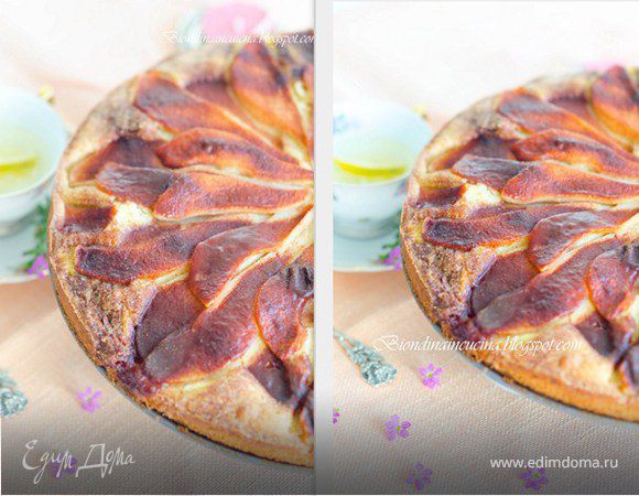 Грушевый пирог с марципаном Грушевый пирог с марципаном