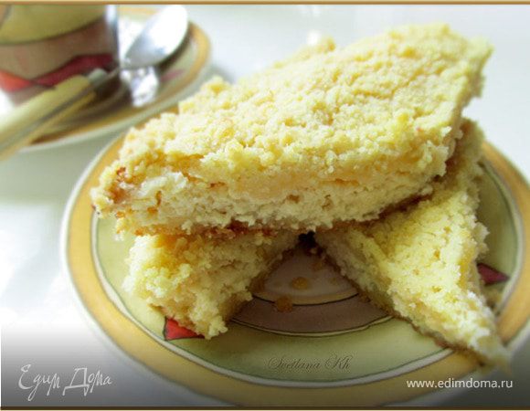 Насыпной творожный пирог-манник