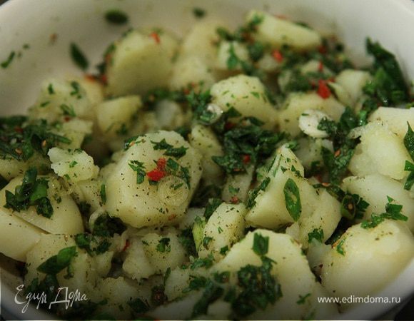 Картофельный салат с восточными пряностями Картофельный салат с восточными пряностями