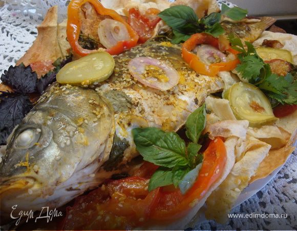 Фирменный карп в лаваше