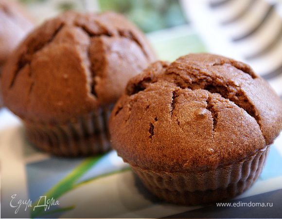 Шоколадные маффины на ряженке