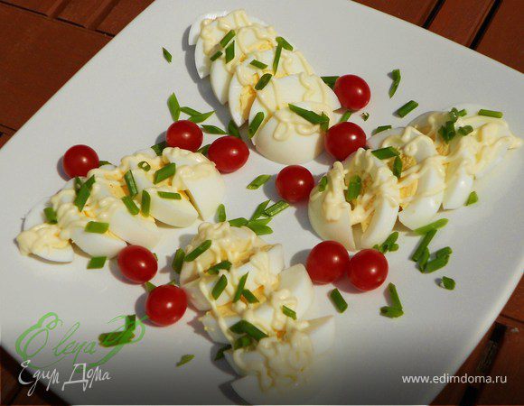 Яйца под майонезом