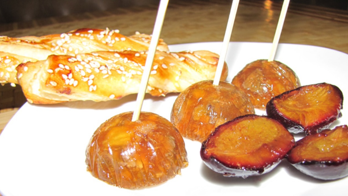 Сливовый террин из куриной печени