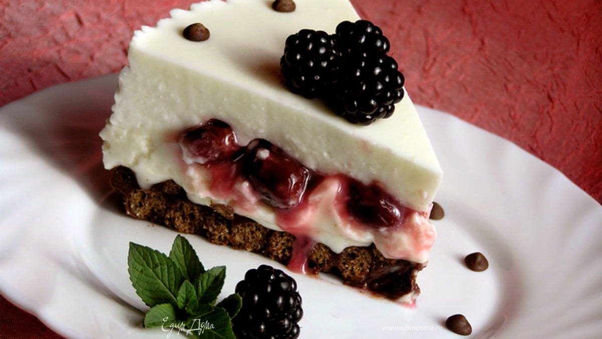 "Седьмая свадьба" или "Творожно-зефирный торт с вишней"