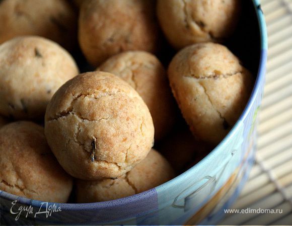 Кокосовое печенье с лавандой