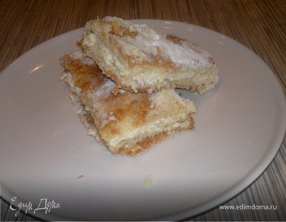 Насыпной  творожный пирог