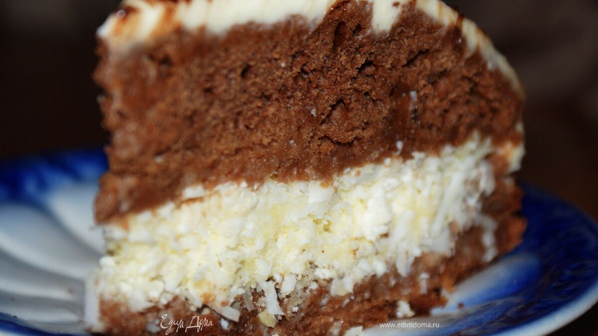 Медово-имбирный торт "Кокосомания"