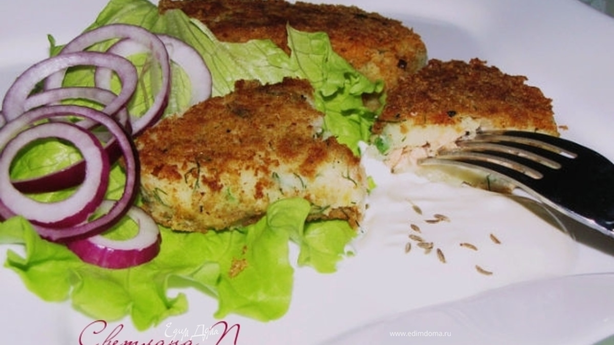 Зразы из картофеля с рыбой