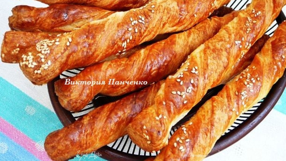 Хлебные палочки с кунжутом. ГОТОВИМ ВМЕСТЕ С "HOMEQUEEN CORPORATION"