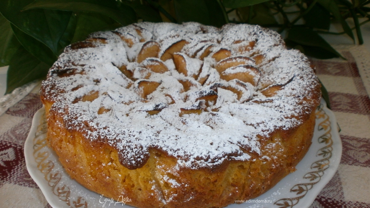 Кукурузный пирог с яблоками "Бабье лето"