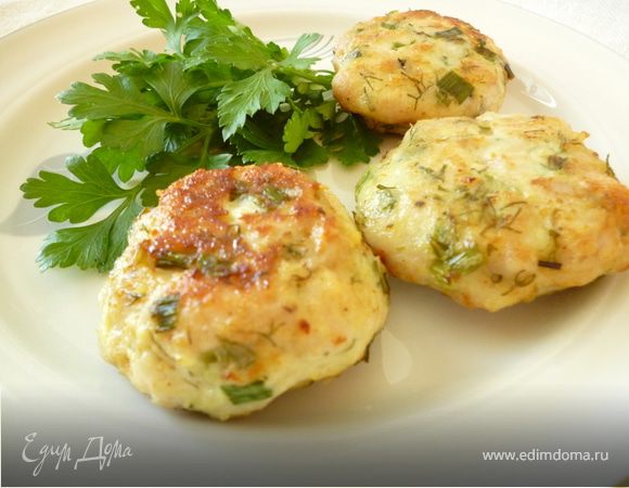 Куриные рубленые котлетки с творогом