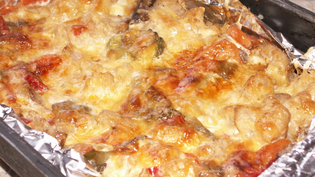 Запеканка из овощей с шампиньонами (готовим вместе с "HomeQueen Corporation")