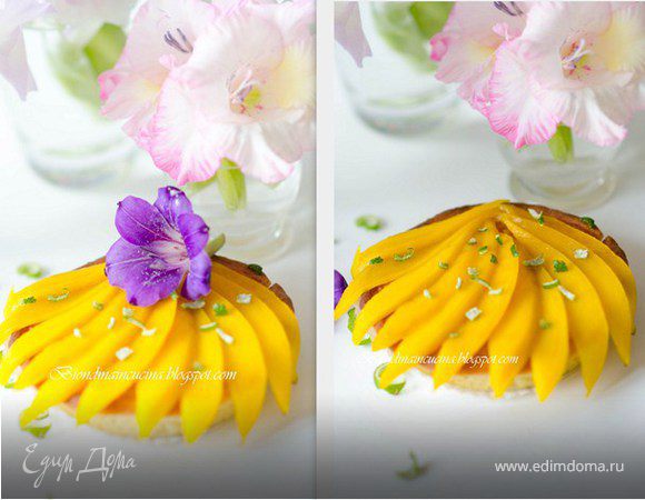 Карибские пирожные с кокосовым кремом