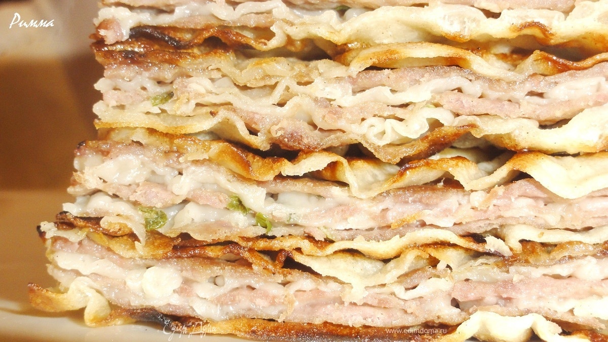 Китайские лепешки с мясом