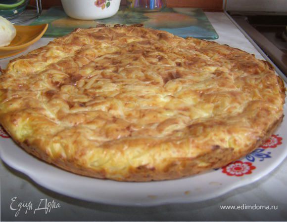 Творожная запеканка с макаронами