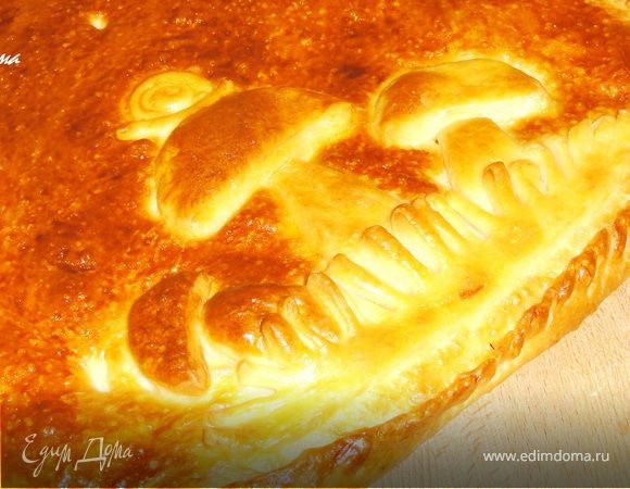 Пирог с опятами и рисом Пирог с опятами и рисом