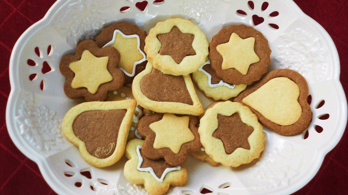 Чёрно-белое печенье. готовим с "HomeQueen Corporation"