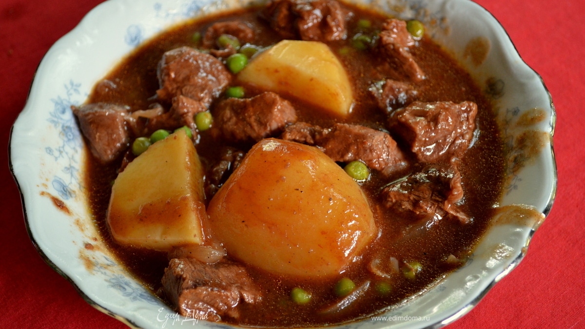 Тушеная говядина с ирландским пивом