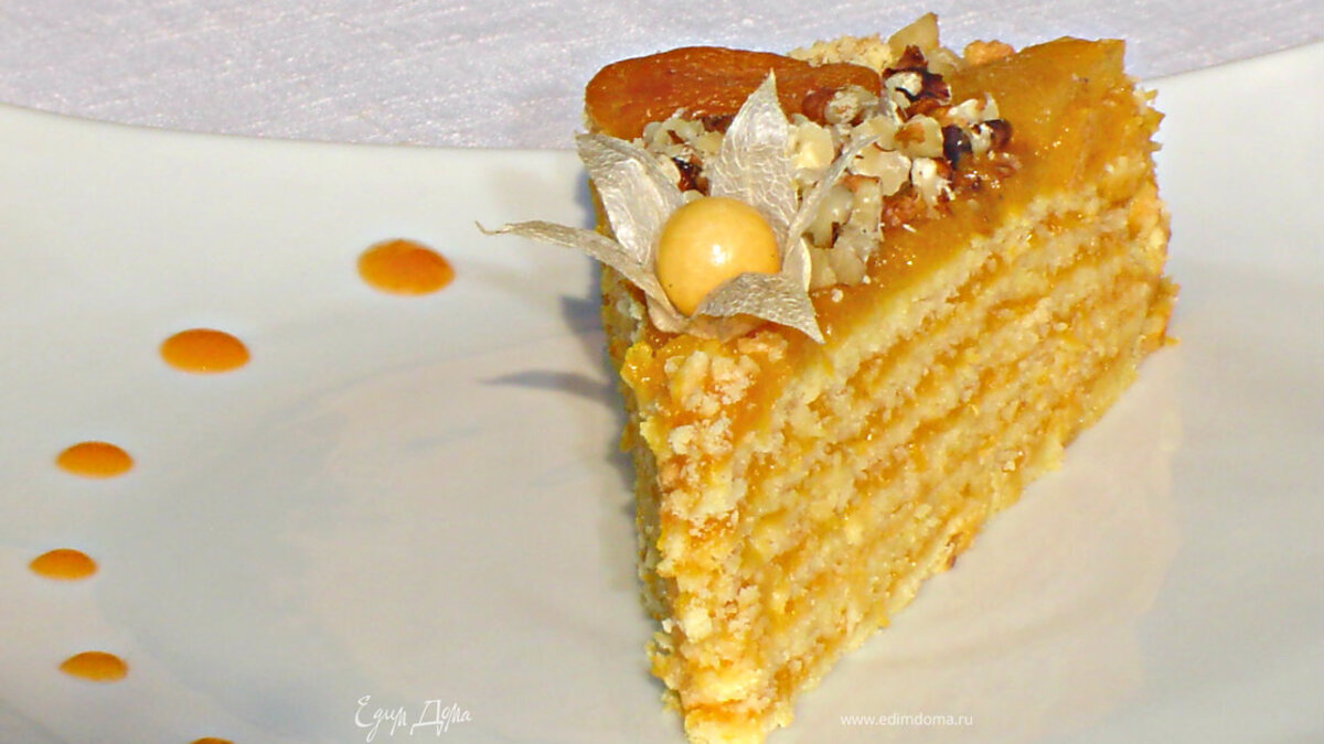 Торт "Абрикосовое безумие". Готовим с "HomeQueen Corporation"