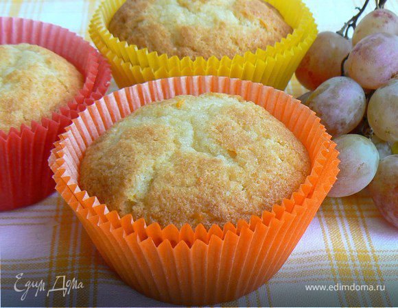 кексы с виноградом