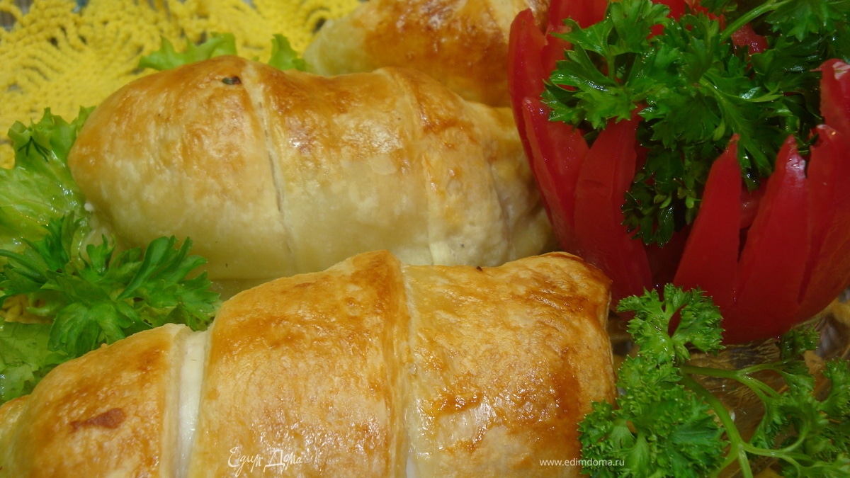 Куриное филе в слойке