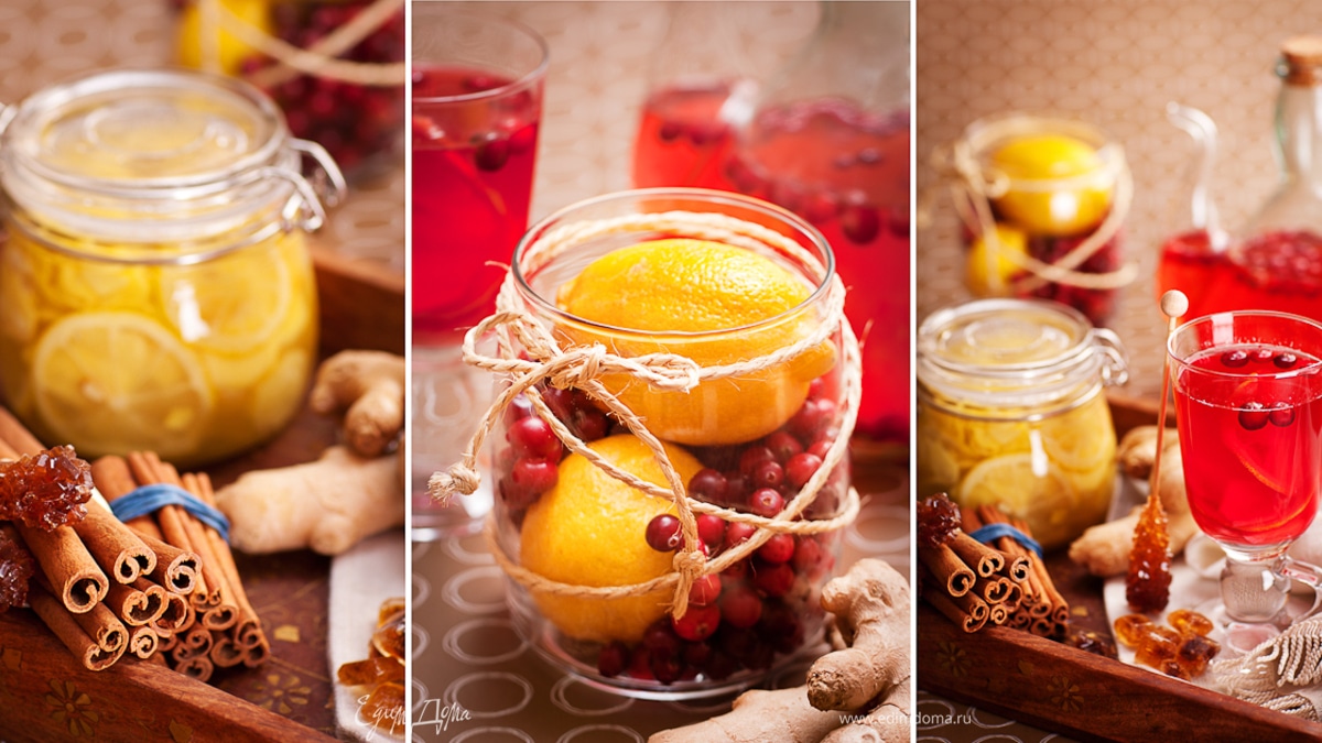 Имбирный чай с лимоном