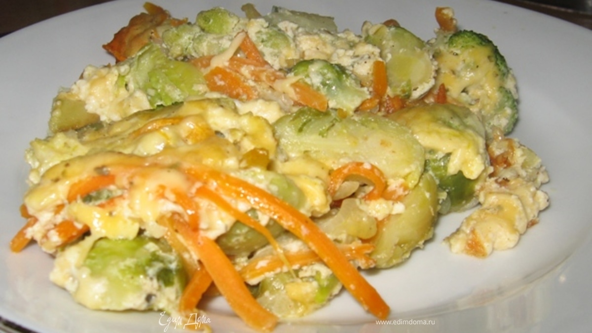 Капустная запеканка с сыром