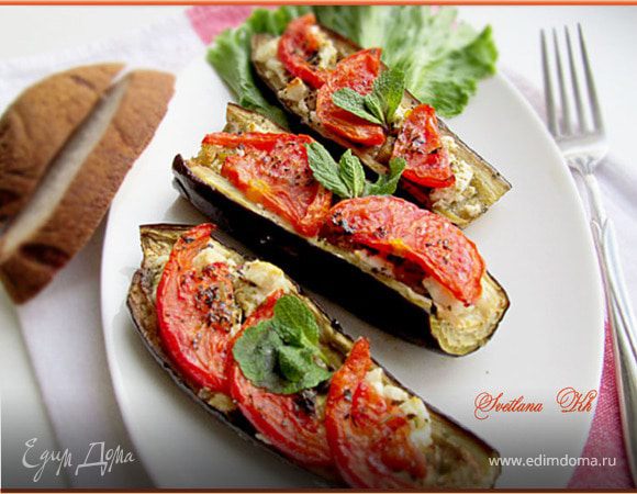 Баклажаны, запеченные с сыром фета