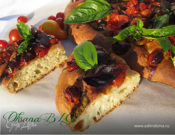 Фокачча с ароматными томатами Фокачча с ароматными томатами