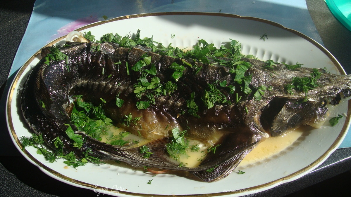 запеченый осетр