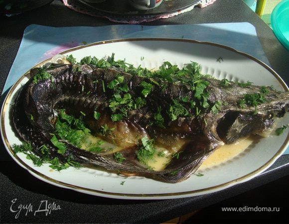 запеченый осетр