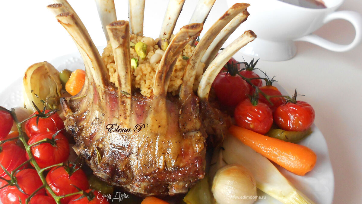 Корона из каре ягненка (Готовим с HomeQueen)