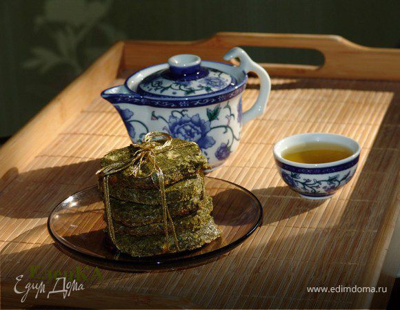 Печенье из зеленого чая с белым шоколадом
