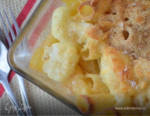 Запеканка из пасты и цветной капусты 