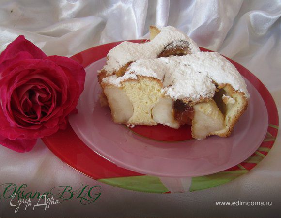 Бисквит с яблоками Бисквит с яблоками