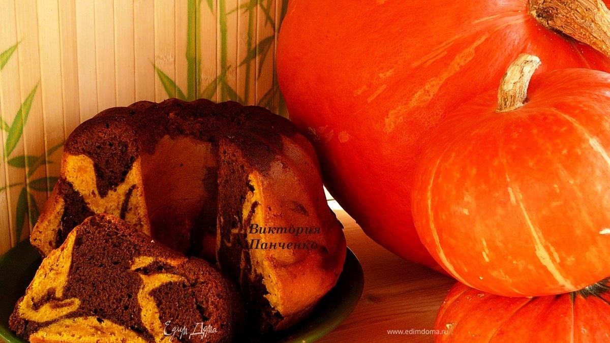 Шоколадно-тыквенный кекс