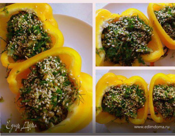 Сыроедные фаршированные перцы Сыроедные фаршированные перцы