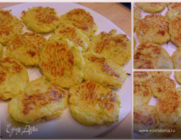 Оладьи из кабачков, запеченные в духовке Оладьи из кабачков, запеченные в духовке