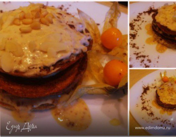 Сметанное панкейк-пирожное Сметанное панкейк-пирожное